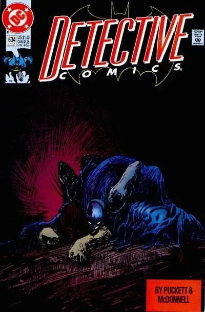 Detective Comics, Vol. 1 #634 Direct Edition comic book cover, 1991
