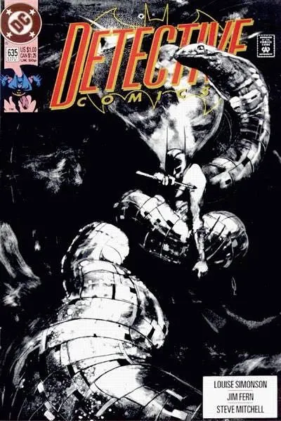 Detective Comics, Vol. 1 #635 Direct Edition comic book cover, 1991