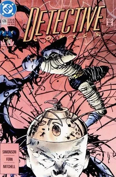 Detective Comics, Vol. 1 #636 Direct Edition comic book cover, 1991
