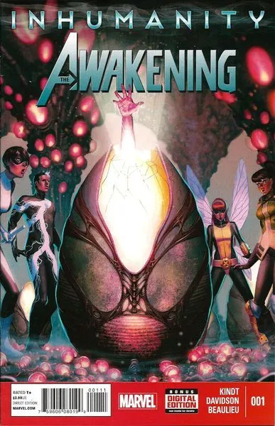 Inhumanity: The Awakening #1 comic book cover, 2014