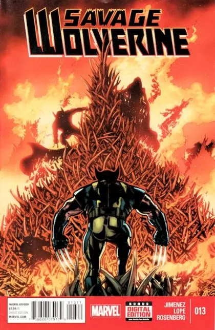Savage Wolverine #13 comic book cover, 2014