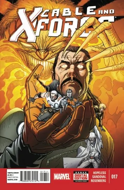 Cable and X-Force #17 comic book cover, 2014
