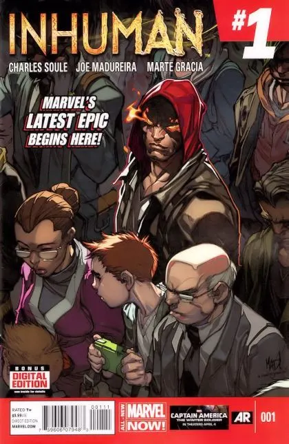 Inhuman #1 Regular Joe Madureira Cover comic book cover, 2014