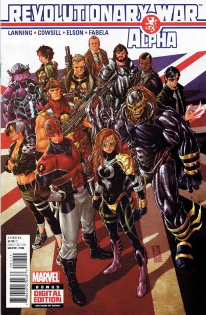 Revolutionary War: Alpha #1 Mark Brooks Regular Cover comic book cover, 2014