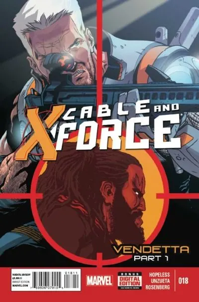 Cable and X-Force #18 comic book cover, 2014