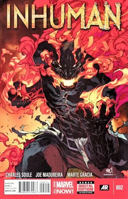 Inhuman #2 Regular Joe Madureira Cover comic book cover, 2014
