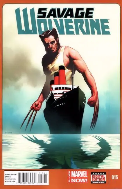 Savage Wolverine #15 Richard Isanove Regular Cover comic book cover, 2014