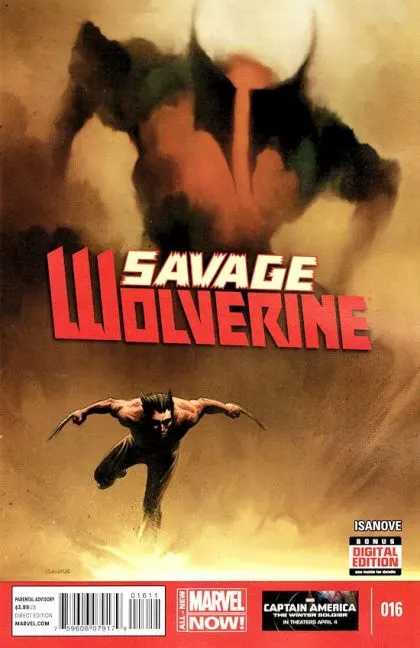 Savage Wolverine #16 Richard Isanove Regular Cover comic book cover, 2014