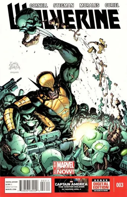 Wolverine, Vol. 6 #3 Regular Ryan Stegman Cover comic book cover, 2014