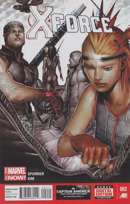 X-Force, Vol. 4 #2 Regular Rock-He Kim Cover comic book cover, 2014