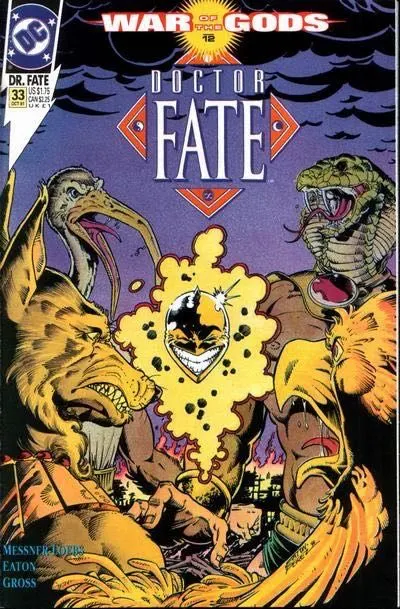 Dr. Fate, Vol. 2 #33 comic book cover, 1991