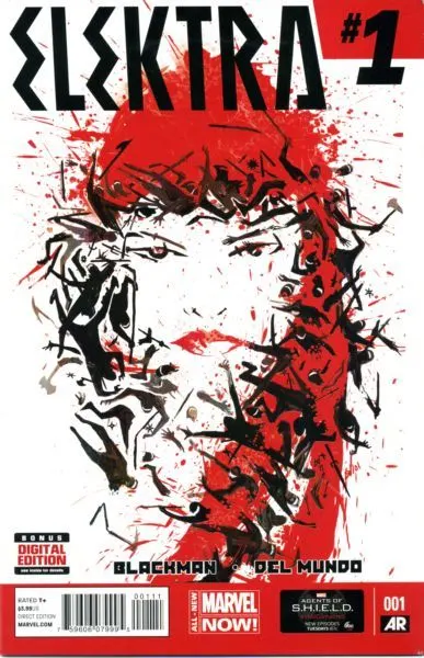 Elektra, Vol. 3 #1 Mike Del Mundo Regular comic book cover, 2014