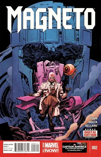 Magneto, Vol. 3 #2 Regular Chris Samnee Cover comic book cover, 2014