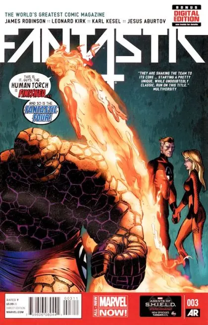 Fantastic Four, Vol. 5 #3 Regular John Romita Jr. Cover comic book cover, 2014