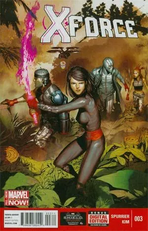 X-Force, Vol. 4 #3 Regular Rock-He Kim Cover comic book cover, 2014