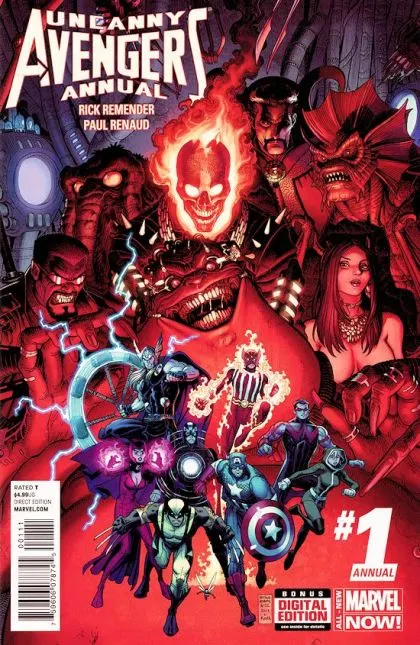 Uncanny Avengers, Vol. 1 Annual #1 Regular Arthur Adams Cover comic book cover, 2014