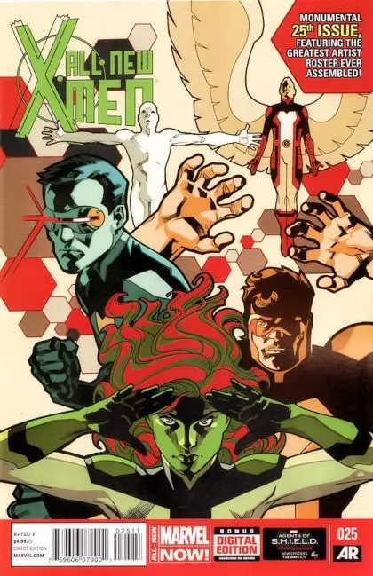 All-New X-Men, Vol. 1 #25 Regular Stuart Immonen Cover comic book cover, 2014