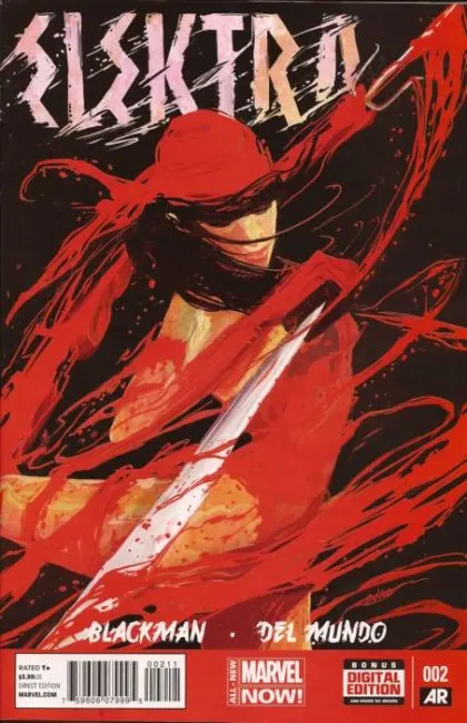 Elektra, Vol. 3 #2 Mike Del Mundo Regular comic book cover, 2014