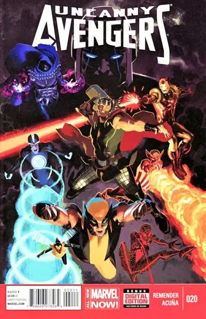 Uncanny Avengers, Vol. 1 #20 Regular Daniel Acuña Cover comic book cover, 2014