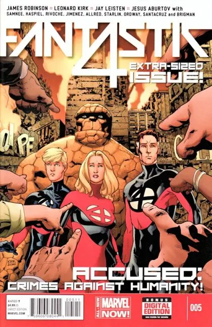 Fantastic Four, Vol. 5 #5 Regular Leonard Kirk Cover comic book cover, 2014