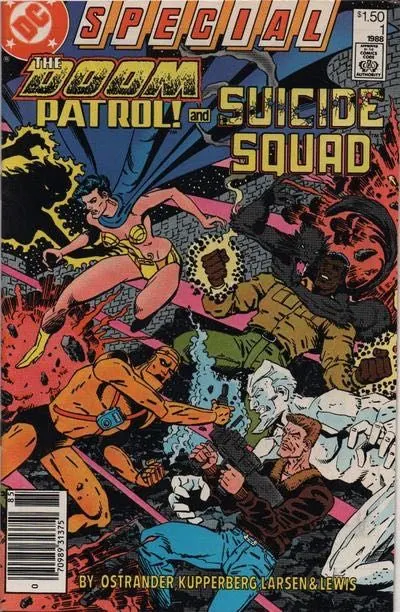 The Doom Patrol and Suicide Squad #1 Newsstand Edition comic book cover, 1988