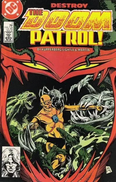 Doom Patrol, Vol. 2 #2 Direct Edition comic book cover, 1987