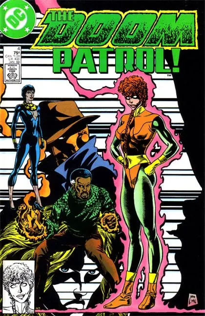 Doom Patrol, Vol. 2 #4 Direct Edition comic book cover, 1988