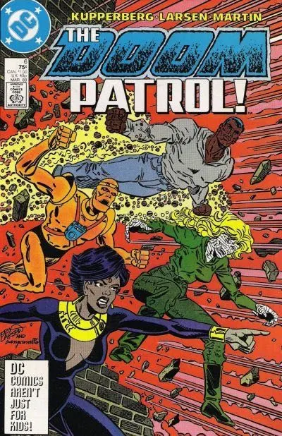 Doom Patrol, Vol. 2 #6 Direct Edition comic book cover, 1988