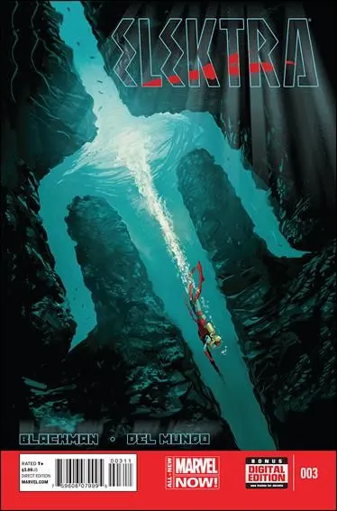 Elektra, Vol. 3 #3 Mike Del Mundo Regular comic book cover, 2014
