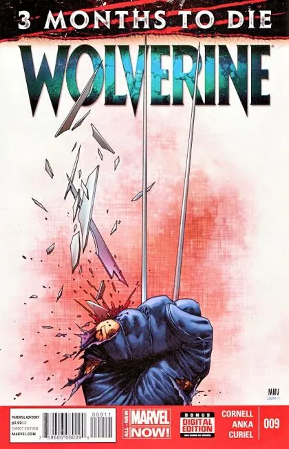 Wolverine, Vol. 6 #9 Regular Steve McNiven Cover comic book cover, 2014
