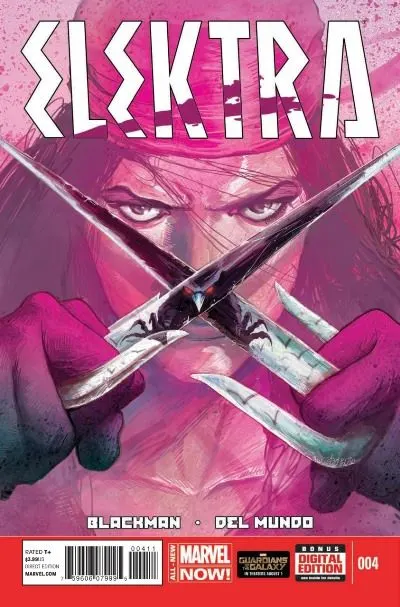 Elektra, Vol. 3 #4 comic book cover, 2014