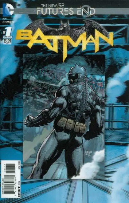 Batman: Futures End #1 Jason Fabok 3-D Motion Cover comic book cover, 2014