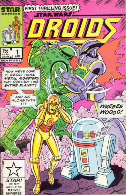 Star Wars: Droids #1 Direct Edition comic book cover, 1986