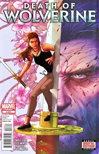 Death of Wolverine #3 Regular Steve McNiven Cover comic book cover, 2014