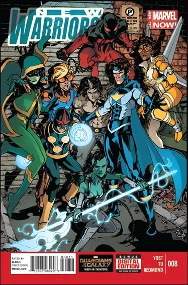 New Warriors, Vol. 5 #8 comic book cover, 2014
