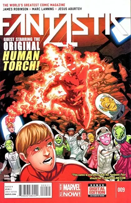 Fantastic Four, Vol. 5 #9 comic book cover, 2014
