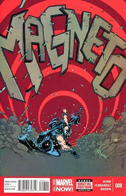 Magneto, Vol. 3 #8 comic book cover, 2014