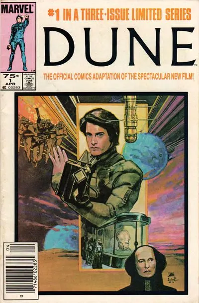 Dune #1 Newsstand Edition comic book cover, 1985
