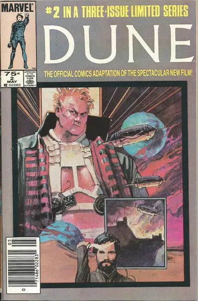 Dune #2 Newsstand Edition comic book cover, 1985
