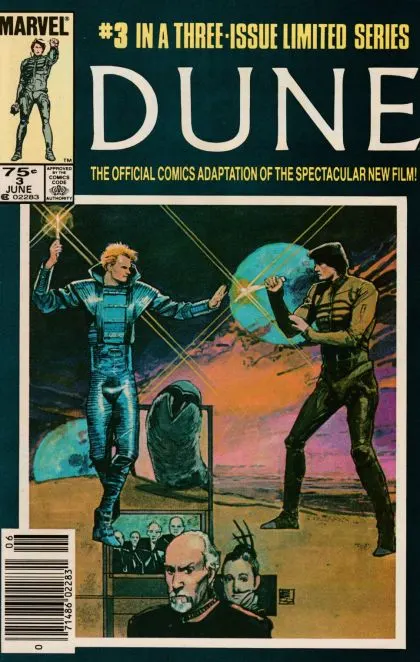 Dune #3 Newsstand Edition comic book cover, 1985