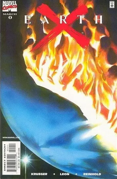 Earth X #0 Alex Ross Regular comic book cover, 1999