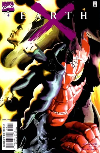 Earth X #4 comic book cover, 1999