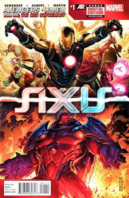 Avengers & X-Men: Axis #1 Jim Cheung Regular comic book cover, 2014