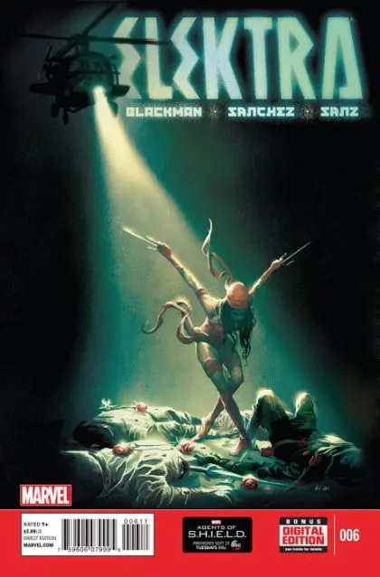 Elektra, Vol. 3 #6 comic book cover, 2014
