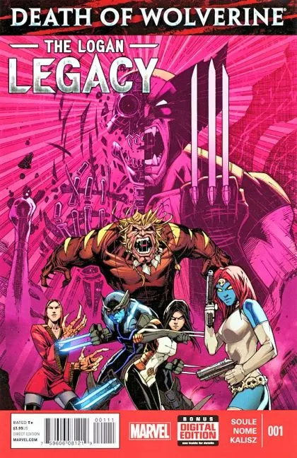 Death of Wolverine: The Logan Legacy #1 Regular Oliver Nome Cover comic book cover, 2014