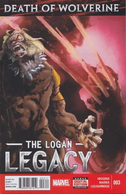 Death of Wolverine: The Logan Legacy #3 Jonathan Marks Barravecchia regular comic book cover, 2014
