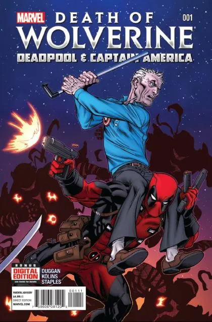 Death of Wolverine: Deadpool & Captain America #1 Regular Ed McGuinness Cover comic book cover, 2014