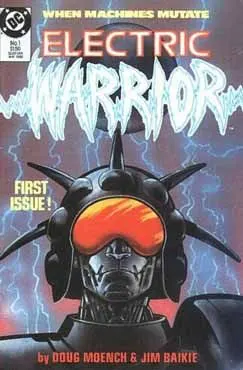 Electric Warrior #1 comic book cover, 1986