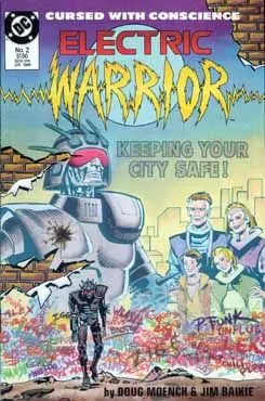 Electric Warrior #2 comic book cover, 1986