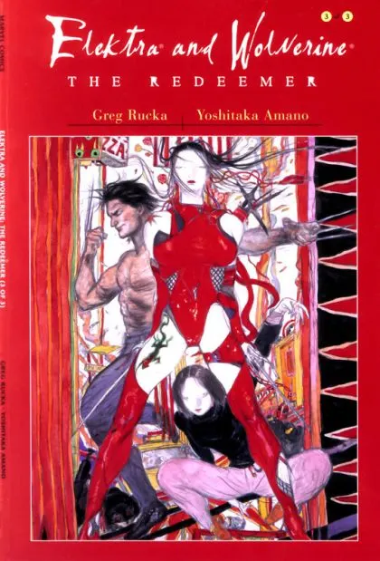 Elektra / Wolverine: The Redeemer #3 comic book cover, 2002